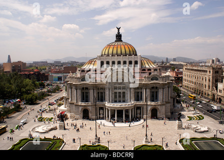 Der Palacio de Bellas Artes oder Fine Arts Palace im Zentrum von Mexiko-Stadt Stockfoto