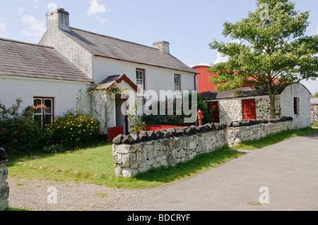 19. Jahrhundert irische Bauernhaus im Ulster Folk and Transport Museum. Stockfoto