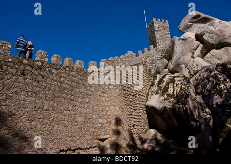 Castelo Dos Mouros, maurische Burg, Sintra, Portugal Stockfoto