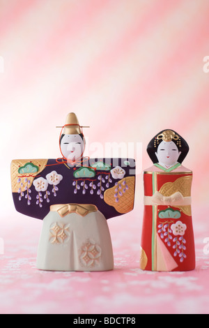 Japanische Hinamatsuri Puppe Stockfoto