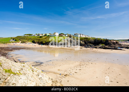 Pentireglaze Haven Beach, neues Polzeath, Cornwall, England, Vereinigtes Königreich Stockfoto