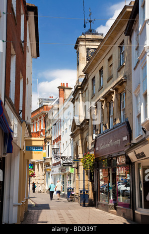 Devizes, Wiltshire - kleine Einkaufsstraße in Devizes, Wiltshire, England, UK Stockfoto