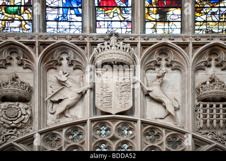 Detail-Bilder des Trinity College Chapel, Cambridge, UK Stockfoto