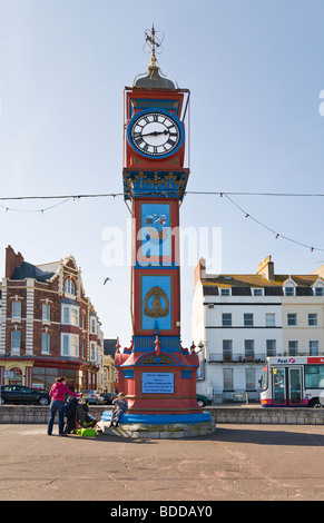 Viktorianische Jubiläumtaktgeber auf Weymouth Esplanade. Küste von Dorset. VEREINIGTES KÖNIGREICH. Stockfoto