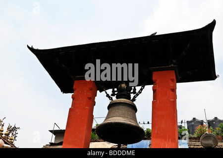 Tago Gan große Glocke Durbar Square Kathmandu Nepal zum UNESCO-Weltkulturerbe Stockfoto