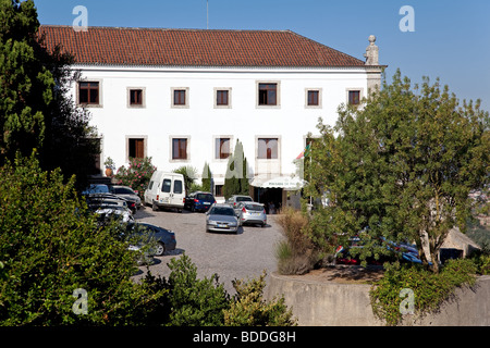 Pousada de Palmela, das historische Luxus-Hotel in der Burg von Palmela. Palmela, Distrikt Setúbal, Portugal. Stockfoto