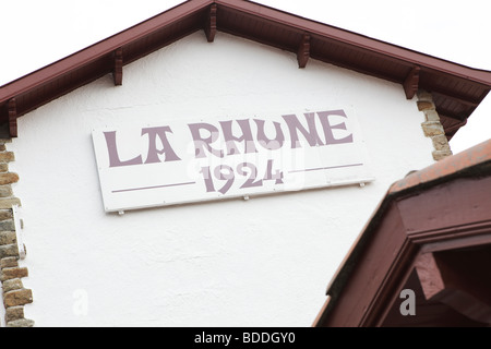 La Rhune Bahnhof am Col de St-Ignace im Baskenland, Frankreich Stockfoto