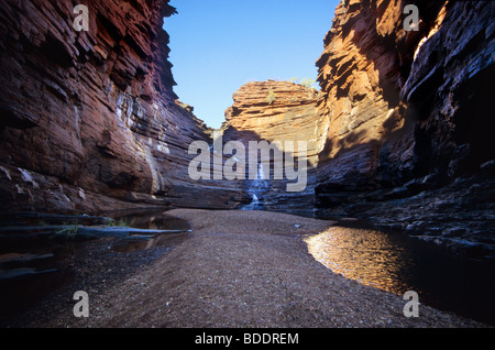 Joffre fällt, im Karijini National Park, Western Australia. Stockfoto