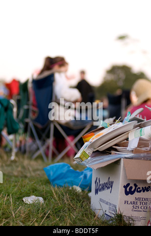 Der Fairport Cropredy Convention freundliche Musik festliche in der Nähe von Banbury Oxfordshire auf dem Süden Oxford-Kanal Stockfoto