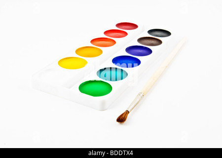 Farben und brushe Stockfoto