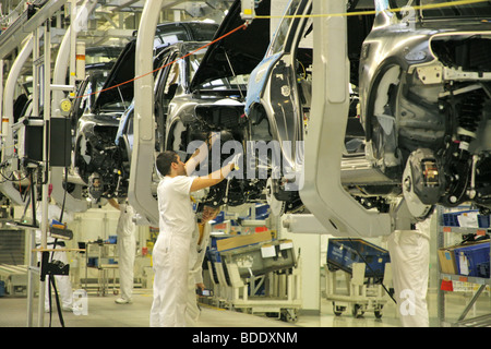 Pkw-Produktion im VW-Werk in Bratislava, Slowakei. Stockfoto