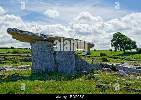 Poulnabrone Dolmen, County Clare, Irland Stockfoto