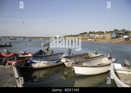 Mersea Island West Mersea Küsten Ansicht Jettys Segeln, Wassersport Stockfoto