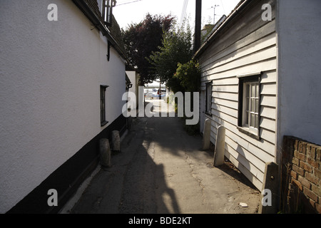 Mersea Isand Seafont, alten Gebaeuden & Gassen Stockfoto