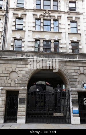 Eintritt in die Ambulanz des St.-Bartholomäus Krankenhaus London uk Stockfoto