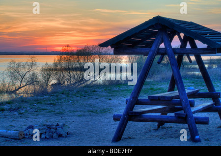 CP am Lubans See Stockfoto