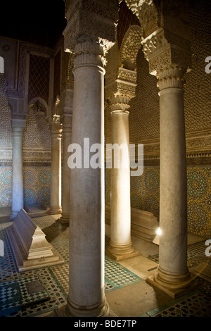 Die Saadian Gräber in der Kasbah, Medina, Marrakesch, Marokko, Nordafrika Stockfoto