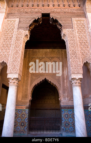 Die Saadian Gräber in der Kasbah, Medina, Marrakesch, Marokko, Nordafrika Stockfoto