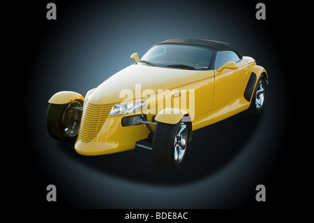 Plymouth Prowler vorderen Stoßfänger entfernt. Stockfoto