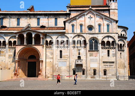 Der Dom an der Piazza Grande, Modena, Italien Stockfoto