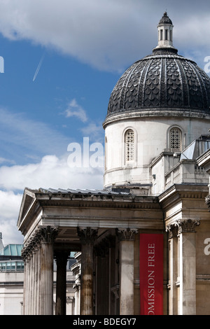 National Gallery am Trafalgar Square, London, England, Vereinigtes Königreich Stockfoto