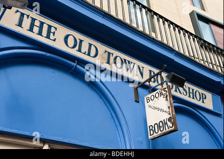 Die Altstadt-Buchhandlung in Victoria Street, Edinburgh Stockfoto