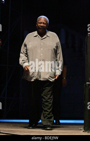 B.b. King Live in Udine, 11. Juli 2005 Stockfoto