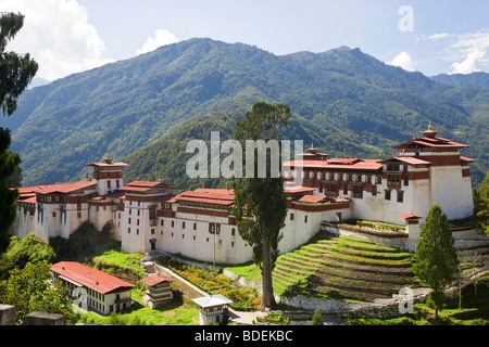 Trongsa Dzong oder Kloster, Trongsa, Bhutan Stockfoto