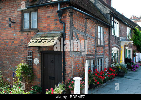 Häuserzeile in Arundel, West Sussex, Großbritannien Stockfoto