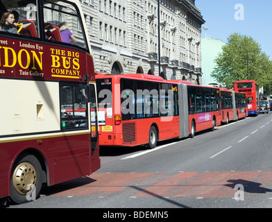 Busse, Marylebone Road, London, England, UK, Europa Stockfoto