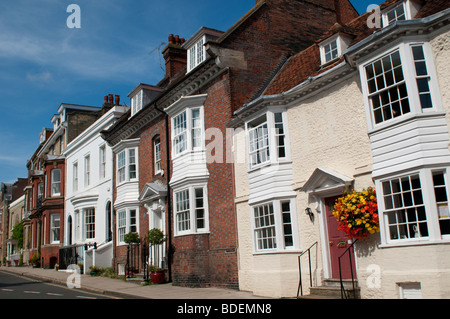 Häuserzeile in Arundel, West Sussex, Großbritannien Stockfoto