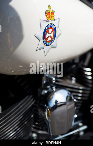 Wiltshire Constabulary custom Harley Davidson Motorrad Stockfoto