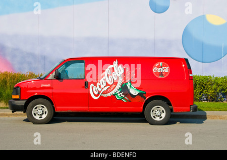 Coca Cola-Lieferwagen Stockfoto