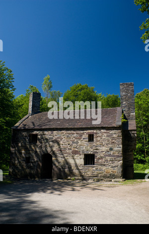 Y Garreg Fawr Bauernhaus, St Fagans National History Museum, Cardiff. Stockfoto