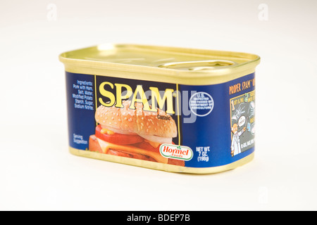 Aus der Dose Spam Stockfoto