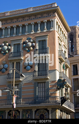 Umbrella Shop Las Ramblas Barcelona Stockfoto