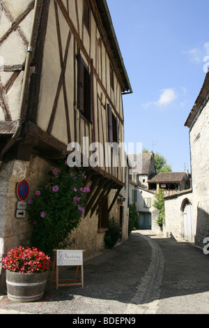 Mittelalterliche Bastide Issigeac, Périgord Pourpre Stockfoto