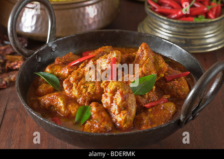 Chili-Hühnchen-Curry Indien South Asia Food Stockfoto