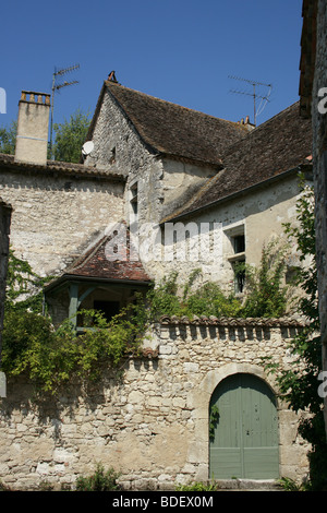 Mittelalterliche Bastide Issigeac, Périgord Pourpre Stockfoto