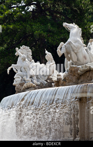 Neptun-Brunnen, Schloss Schönbrunn, Wien, Österreich Stockfoto