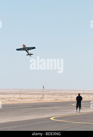 Israel, Massada Air Strip, der internationalen ferngesteuerten Modell Flugzeug Wettbewerb 27. Juni 2009 Stockfoto