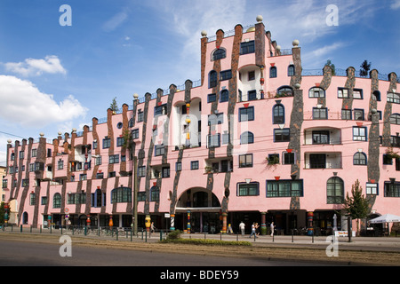 Die Grüne Zitadelle, Magdeburg, Sachsen-Anhalt, Deutschland Stockfoto