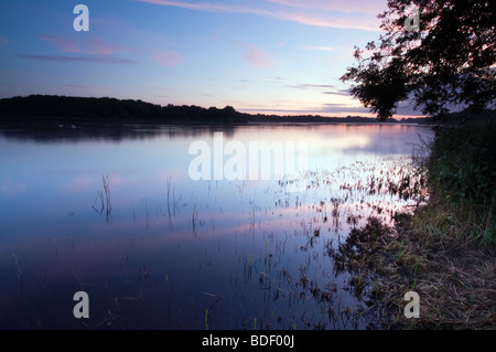 Morgendämmerung am Rollesby breit, Norfolk Stockfoto