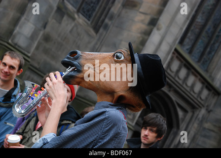 Straßenkünstler auf Edinburgh Festival 2009 Stockfoto