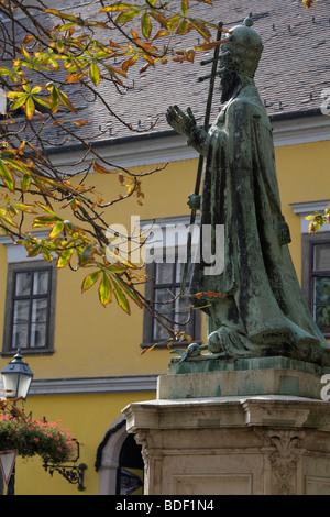 Statue in Uri Utca, Altstadt, Budapest, Ungarn Stockfoto