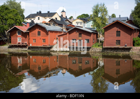 Altstadt. Porvoo, Finnland. Stockfoto