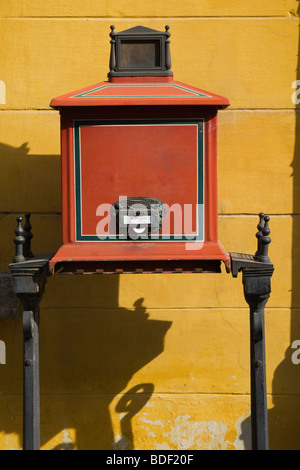 Briefkasten, Uri Utca, Old Town, Budapest, Ungarn Stockfoto