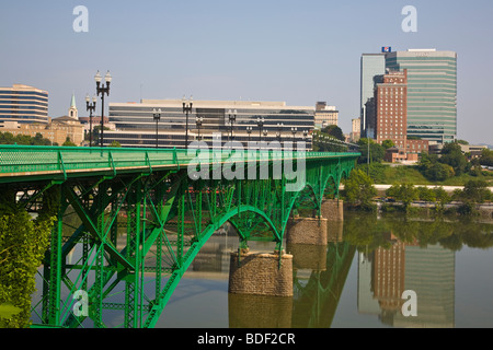 Gay Street Bridge in Knoxville Tennessee Stockfoto