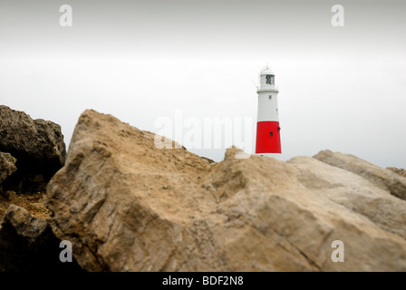 Leuchtturm bei Portland Bill Stockfoto