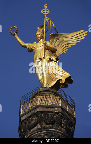 Die Siegessäule (Siegessäule) in Berlin, Deutschland Stockfoto